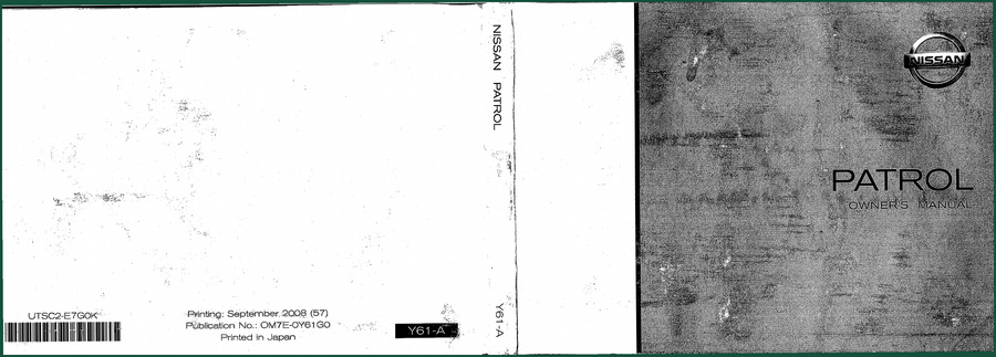 Nissan Y61 II 2000 User Manual – OEM Owner's Guide