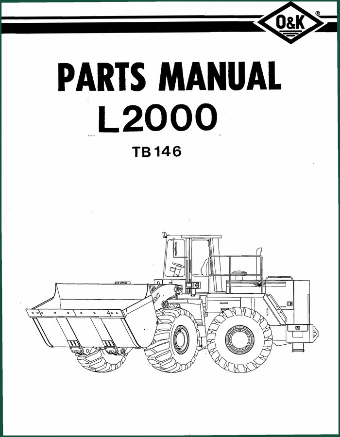 O & K Trojan L2000 Parts Catalog – 131 Pages of OEM Part Numbers
