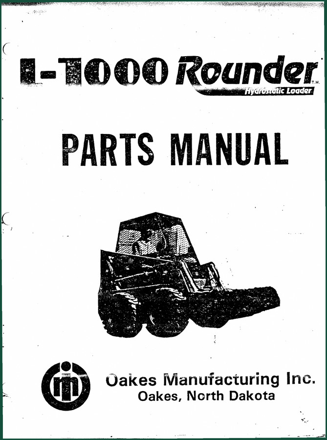 Oakes Manufacturing L-1000 Parts Catalog – 40 Pages OEM Exploded Views