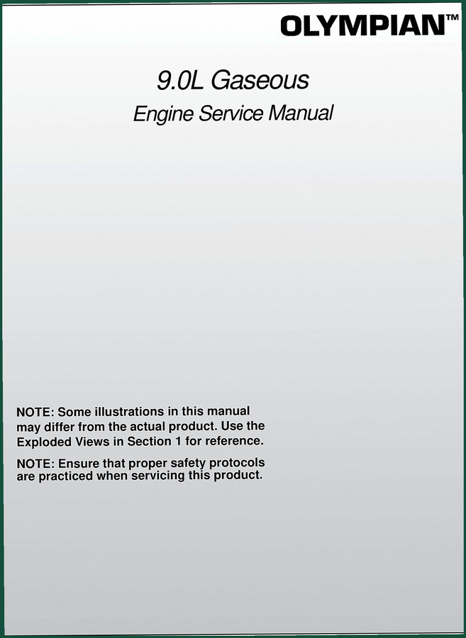 Olympian 9.0L Service Manual – Factory Engine Specs & Overhaul Data