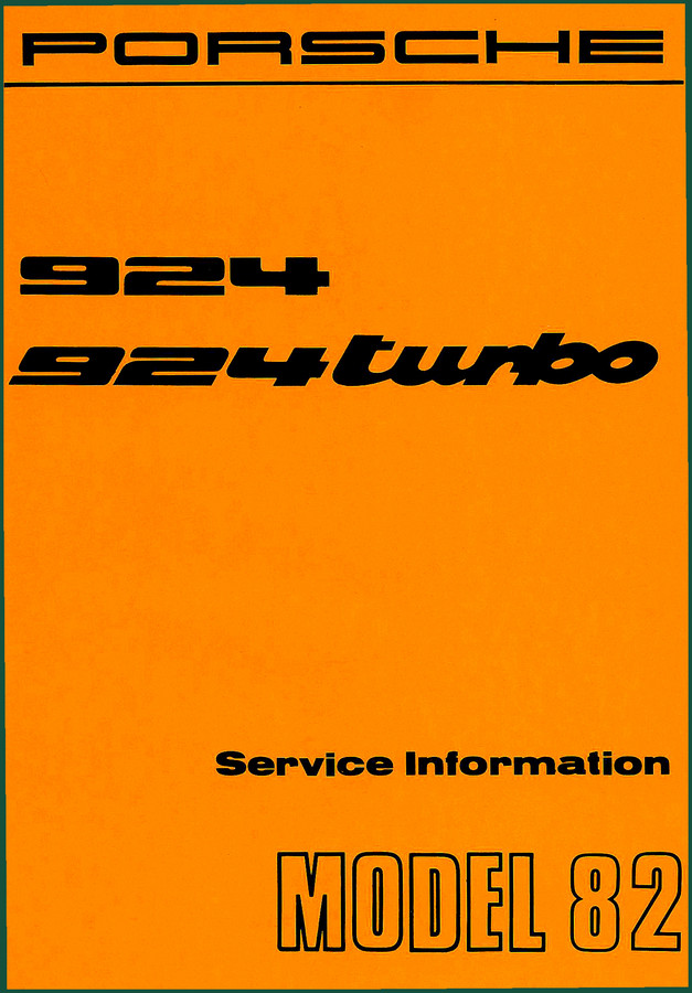 Porsche 924 1982 Workshop Manual – Factory Engine & Chassis Specs
