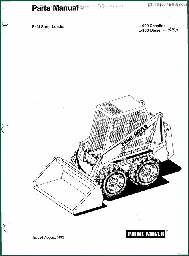 Prime-mover L-900 1982 Parts Catalog – OEM Factory Specs