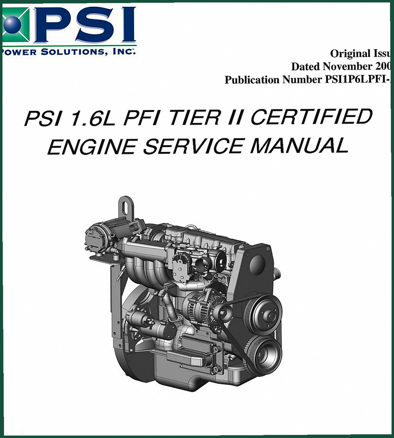 Palfinger Epsilon 1.6L PFI TIER II 2006 Service Manual – OEM Specs