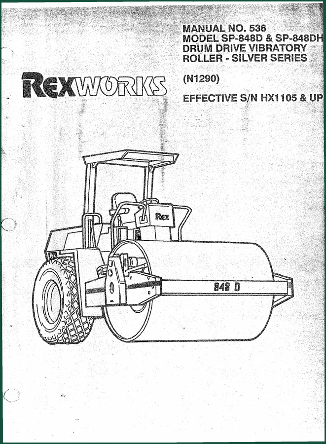 Terexlift SP-848D, SP-848DH Service Manual – 169 Pages OEM Factory Data