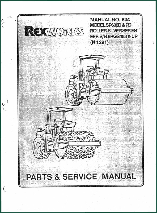 Rexworks SP600D, SP600PD Parts Catalog – OEM Exploded Diagrams & Part Numbers