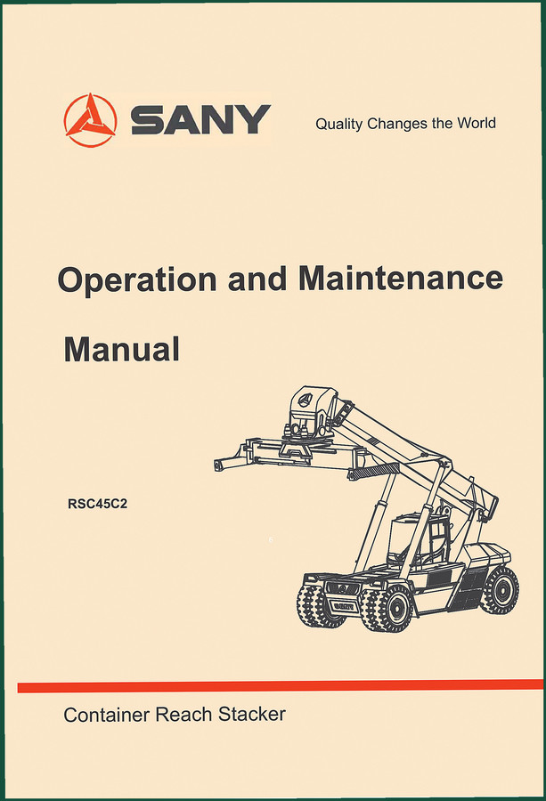SANY RSC45C2 Operators Manual – Factory Specs & Safety