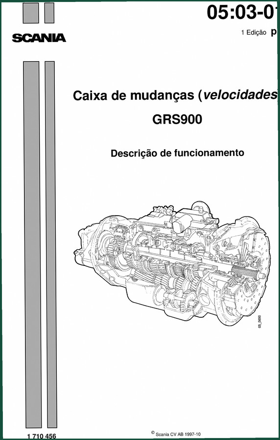 Scania GRS900 1997 Technical Manual - Factory Gearbox Specs