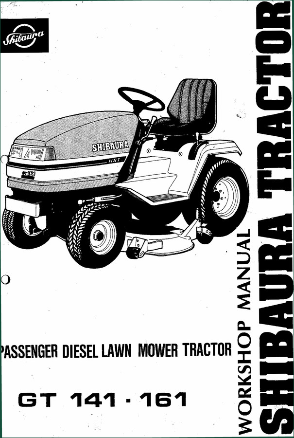 Shibaura GT 141, GT 161 Workshop Manual – 47 Pages OEM