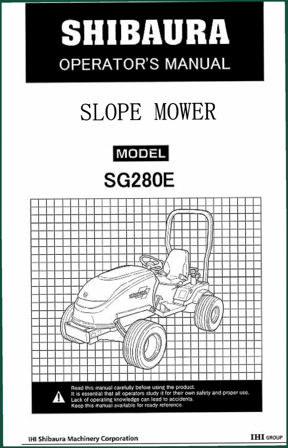 Shibaura SG280 Operators Manual – 57 Pages, OEM Factory Specs