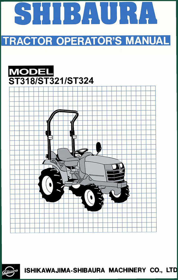 Shibaura ST318, ST321, ST324 Operators Manual – 75 Pages OEM