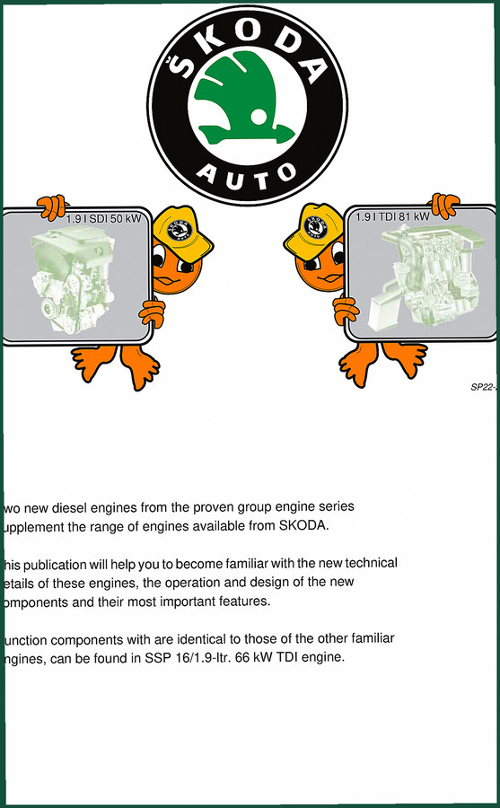 Skoda 1.9 SDI, 1.9 TDI Technical Manual – 25-Page Factory Specs