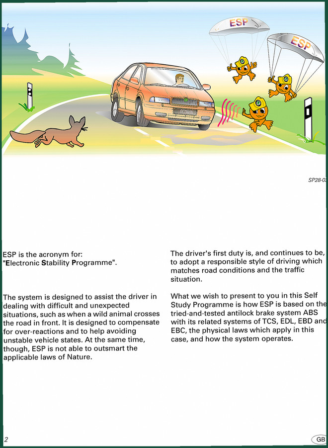 Skoda Felicia Training Manual – ESP System Diagnostics