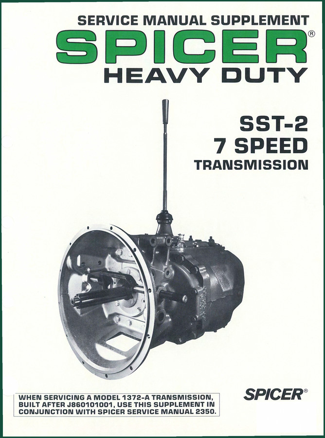 Dana Spicer 1372-A Service Manual – 51 Pages OEM Specs