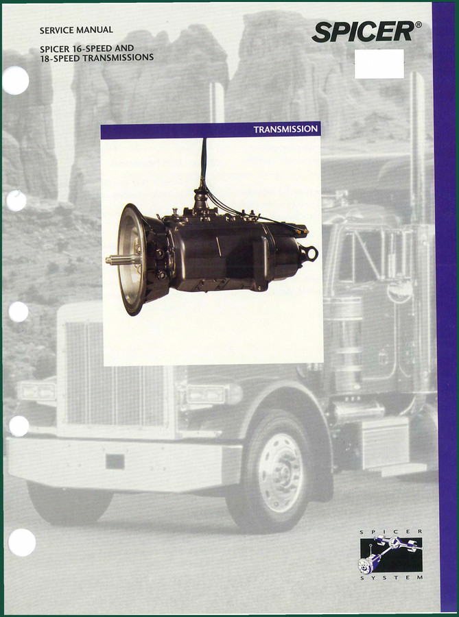Dana Spicer 16-SPEED, 18-SPEED Service Manual — 59 Pages of Factory Torque Data