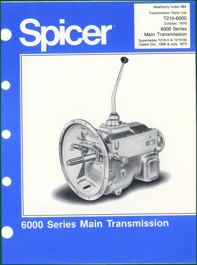 Dana Spicer 6352 1979 Parts Catalog – 162 Pages OEM Specs