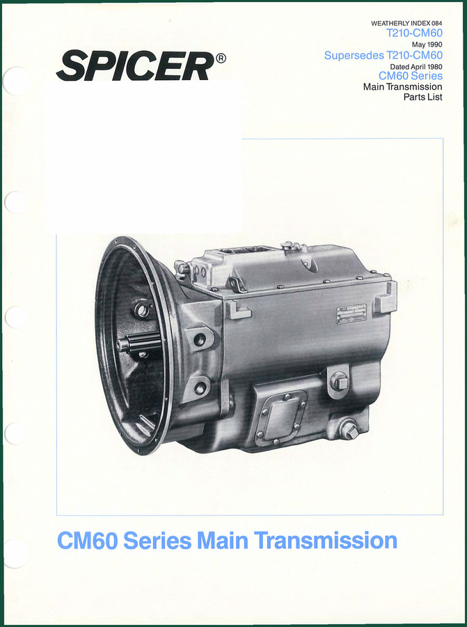 Dana Spicer CM60 1990 Parts Catalog – 73 Pages OEM Specs | AutoFix Global