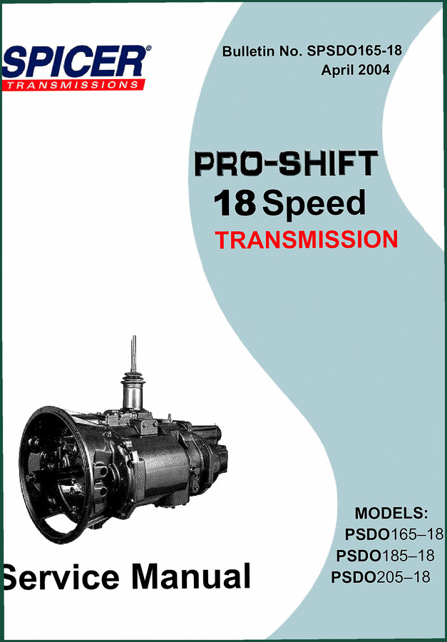 PSDO165-18, PSDO185-18, PSDO205-18 2004 Service Manual