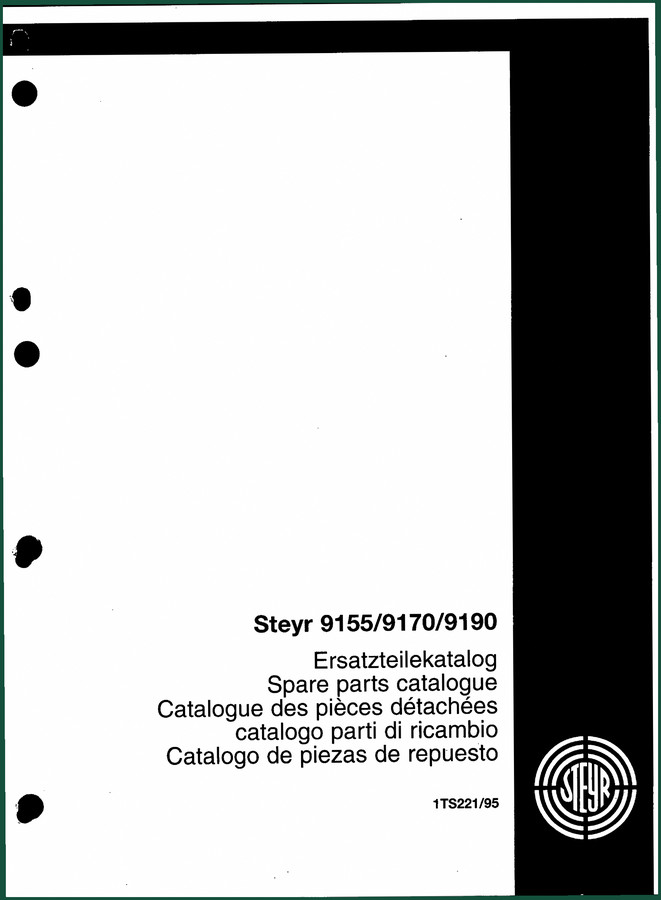 Steyr 9155, 9170, 9190 Parts Catalog – OEM Factory Spare Parts