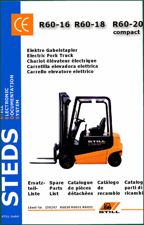 Still R60-16 R60-18 R60-20 compact 2016 Parts Catalog – 1886 Pages