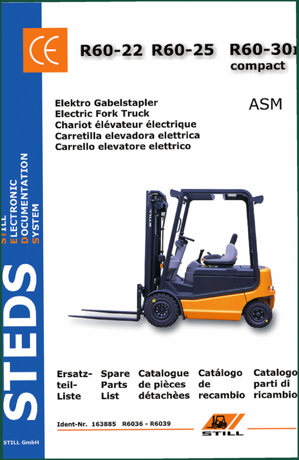 Still R60-25, R60-30, R60-22 2016 Parts Catalog – 4060 Pages OEM