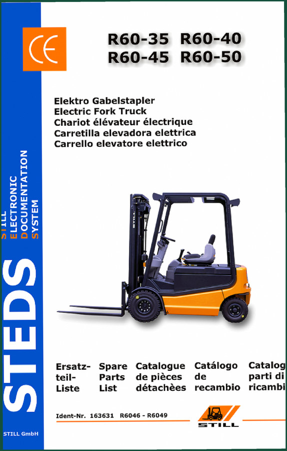 Still R60-35, R60-40, R60-45, R60-50 2016 Parts Catalog – 2889 Pages OEM