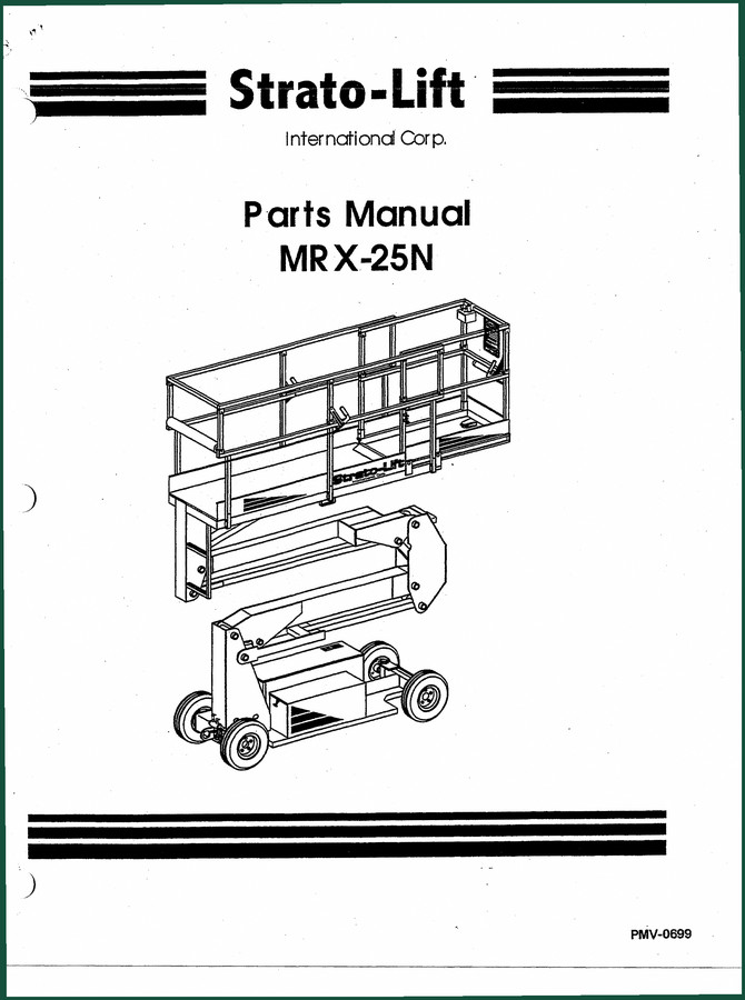 Strato-lift MRX-25N Parts Catalog – OEM Diagrams & Specs