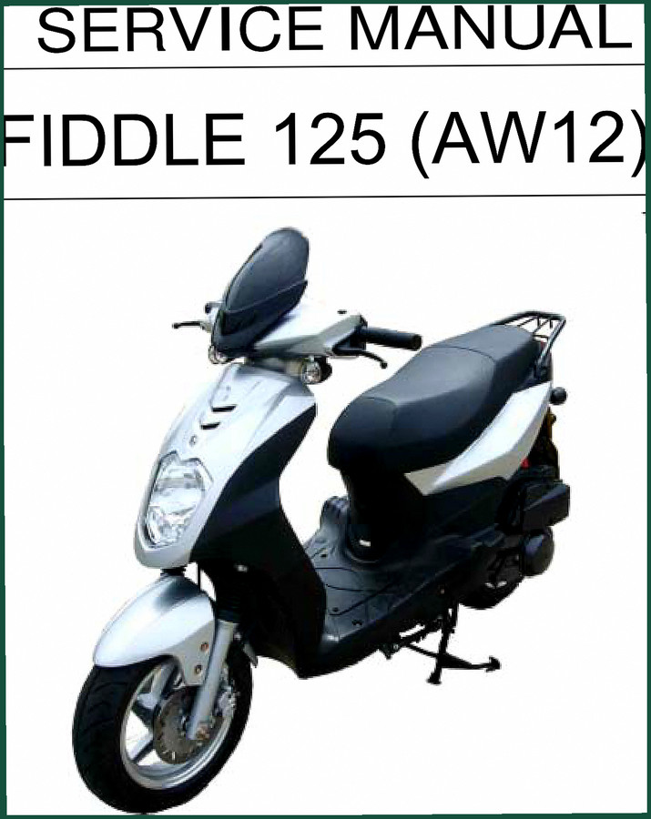 SYM FIDDLE 125 Service Manual – 182 Pages OEM Factory Specs