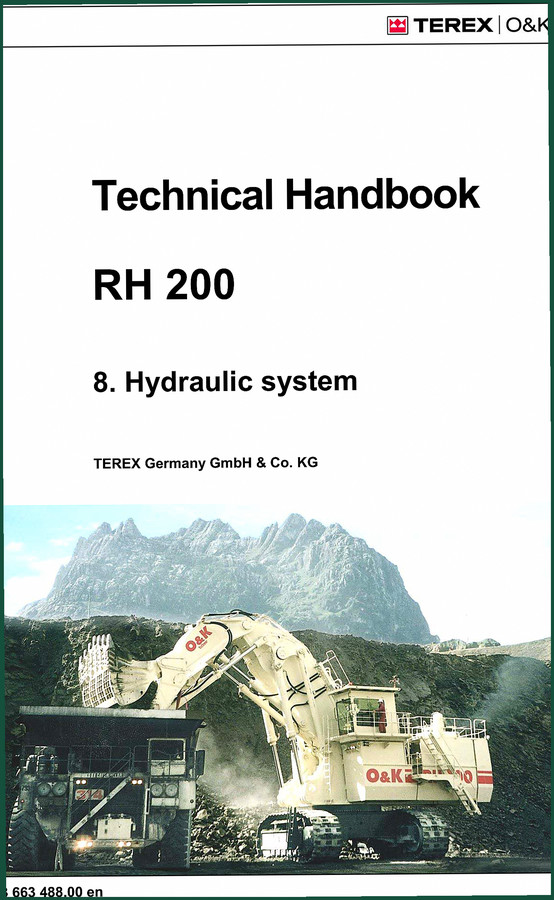 Terex RH 200 Technical Manual – Factory Hydraulic System Data