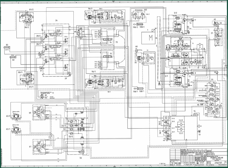Terex RH 30 F Hydraulic Schematic – Factory OEM Diagram 13 Pages