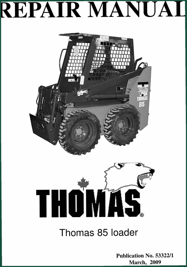 Thomas 85, C5000 2009 Repair Manual – Factory Service Documentation