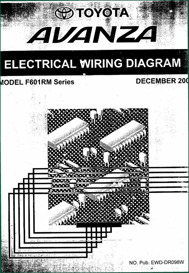 Toyota Avanza 2000 Electrical Schematic – Factory Wiring for Technicians
