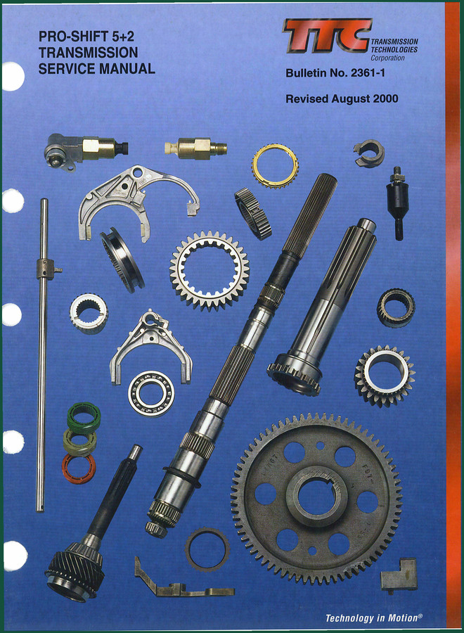Transmission Technologies PS105-7LL 9505-2A PS130-6L 9505-2B 2000 Service Manual