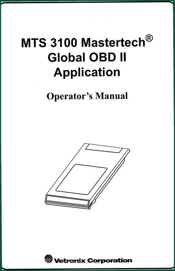 Vetronix 3100 2005 User Manual – OBD II Specifications
