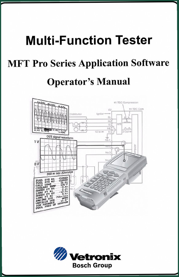 Vetronix MFT Pro Series 2006 Operators Manual – OEM Diagnostic Procedures