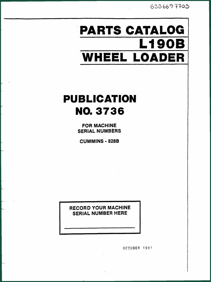 VME L190B 1991 Parts Catalog – OEM Part Numbers & Exploded Diagrams