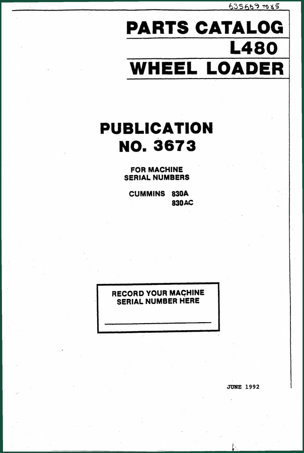 VME L480 1992 Parts Catalog – 742-Page OEM Parts Lookup Manual