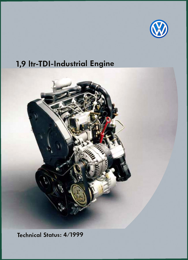 Volkswagen 1.9 ltr-TDI 1999 Technical Manual – Factory Specs for Industrial Engine