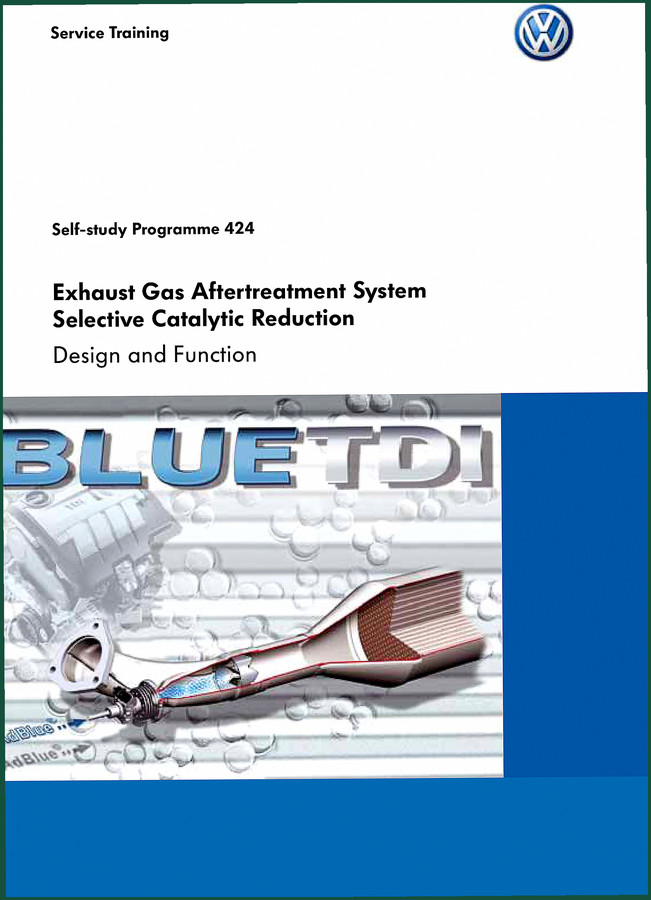 Volkswagen BlueTDI Training Manual – Factory SCR Exhaust Aftertreatment