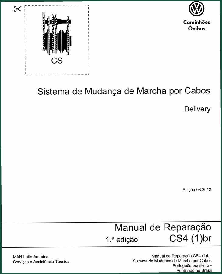 Volkswagen CS4 2012 Repair Manual – Factory Cable Shift System