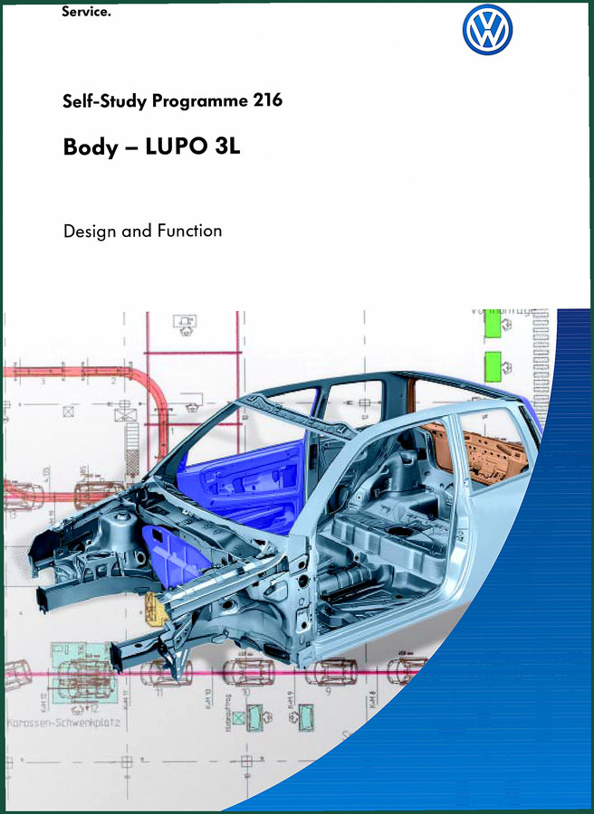 Volkswagen Lupo 3L Training Manual – Factory Body Specs