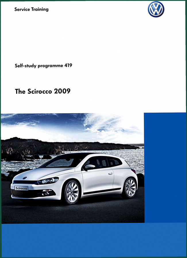 Volkswagen Scirocco 2009 Service Manual – OEM Factory Specs