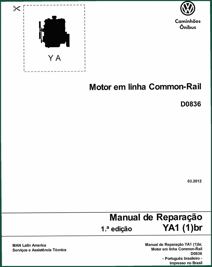 Volkswagen YA1 2012 Repair Manual – Common-Rail D0836