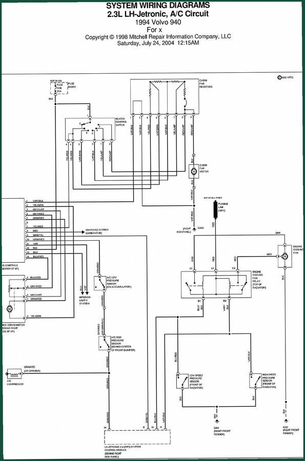Volvo BM Michigan 940 1998 Electrical Schematic – Factory Wiring Diagrams