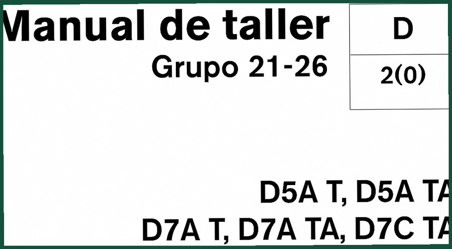 Volvo Penta D5A T D5A TA D7A TA D7C TA Workshop Manual 176 Pages