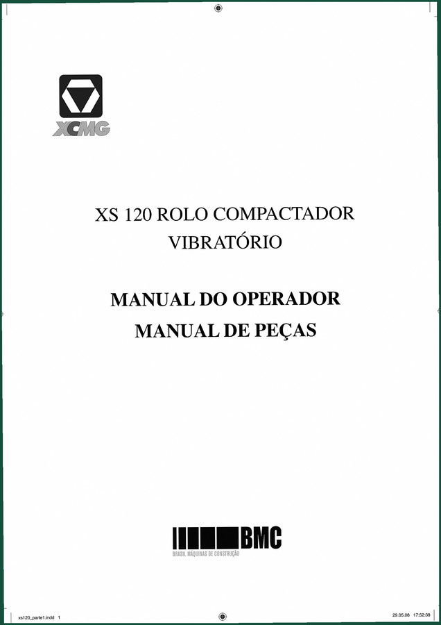 XCMG XS 120 2008 Operators Manual – OEM Specs & Parts