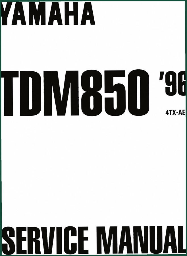 Yamaha TDM850 1996 Service Manual – 323 Pages of Factory Specs