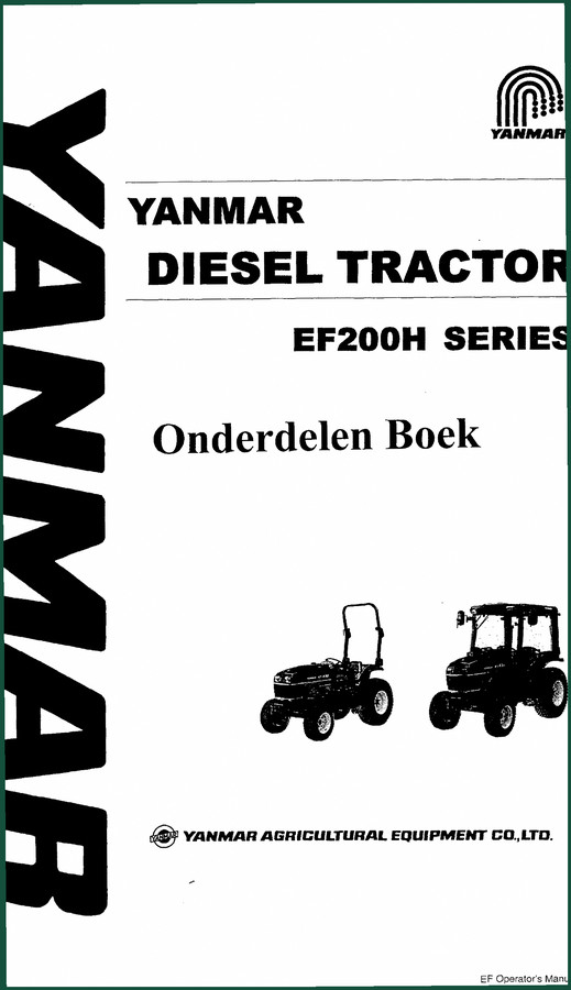 Yanmar EF200H Parts Catalog – OEM Specs & Exploded Diagrams