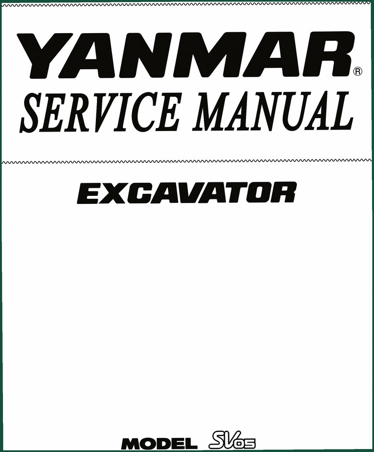 Yanmar SV03 Service Manual – Factory Torque Specs & Hydraulic Diagrams