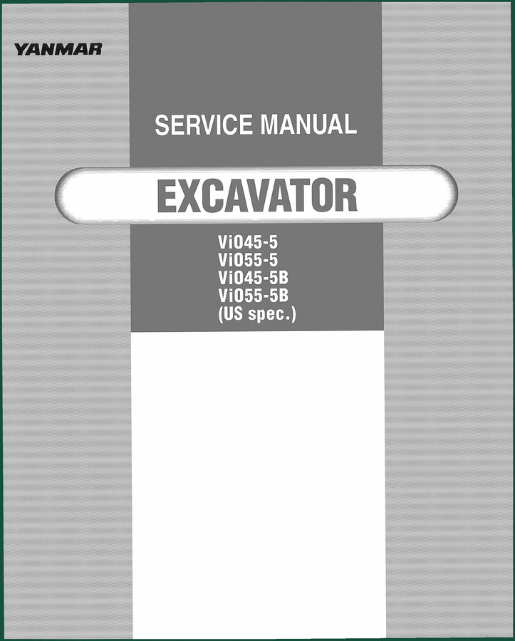 Yanmar Vi045-5, Vi055-5, Vi045-5B, Vi055-5B Service Manual 644 pages