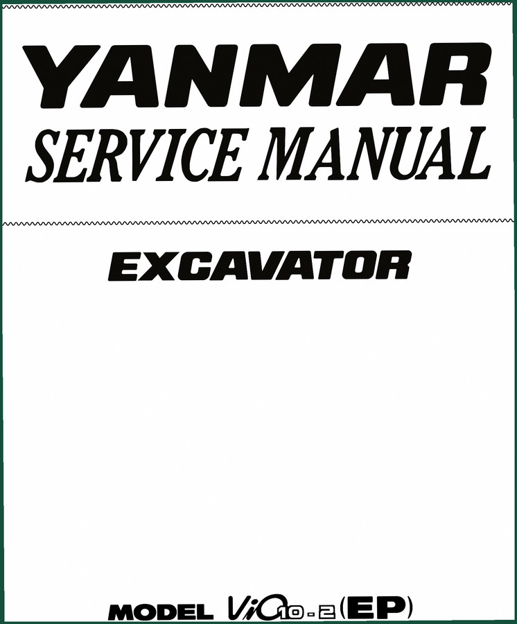 Yanmar VIO10-2(EP) Service Manual – OEM Factory Specs